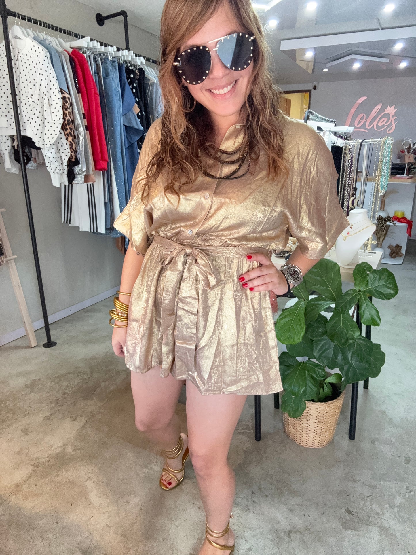 Gold Romper