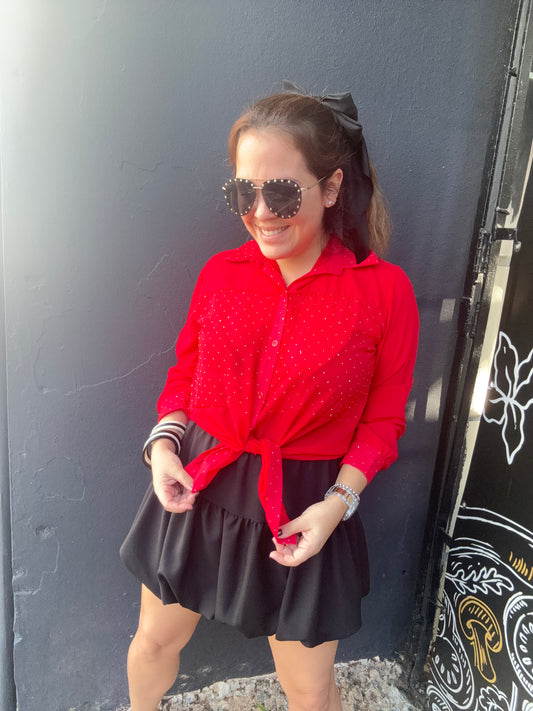 Red Italy Top