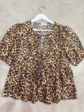 Animal print blouse