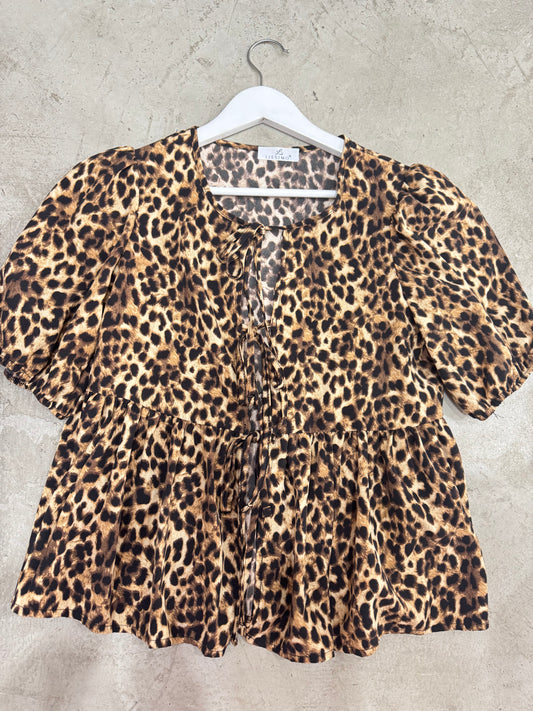 Animal print blouse