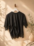 Lace detail top