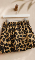 Bubble animal print skirt