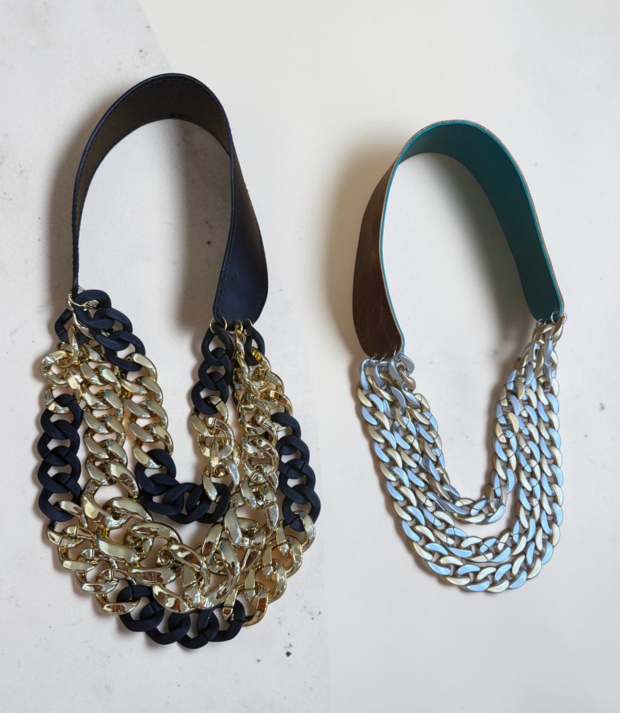 Collares cadenas acrílicas