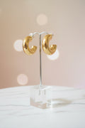 Gold earrings
