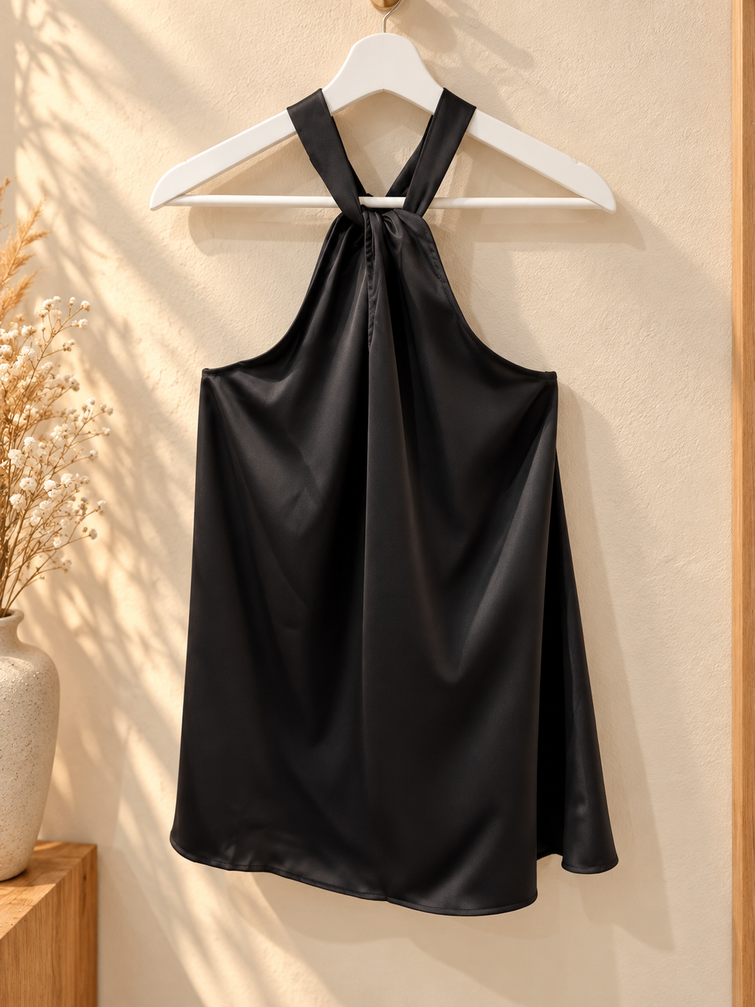 Satin Babydoll Dress