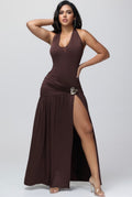 Halter maxi dress