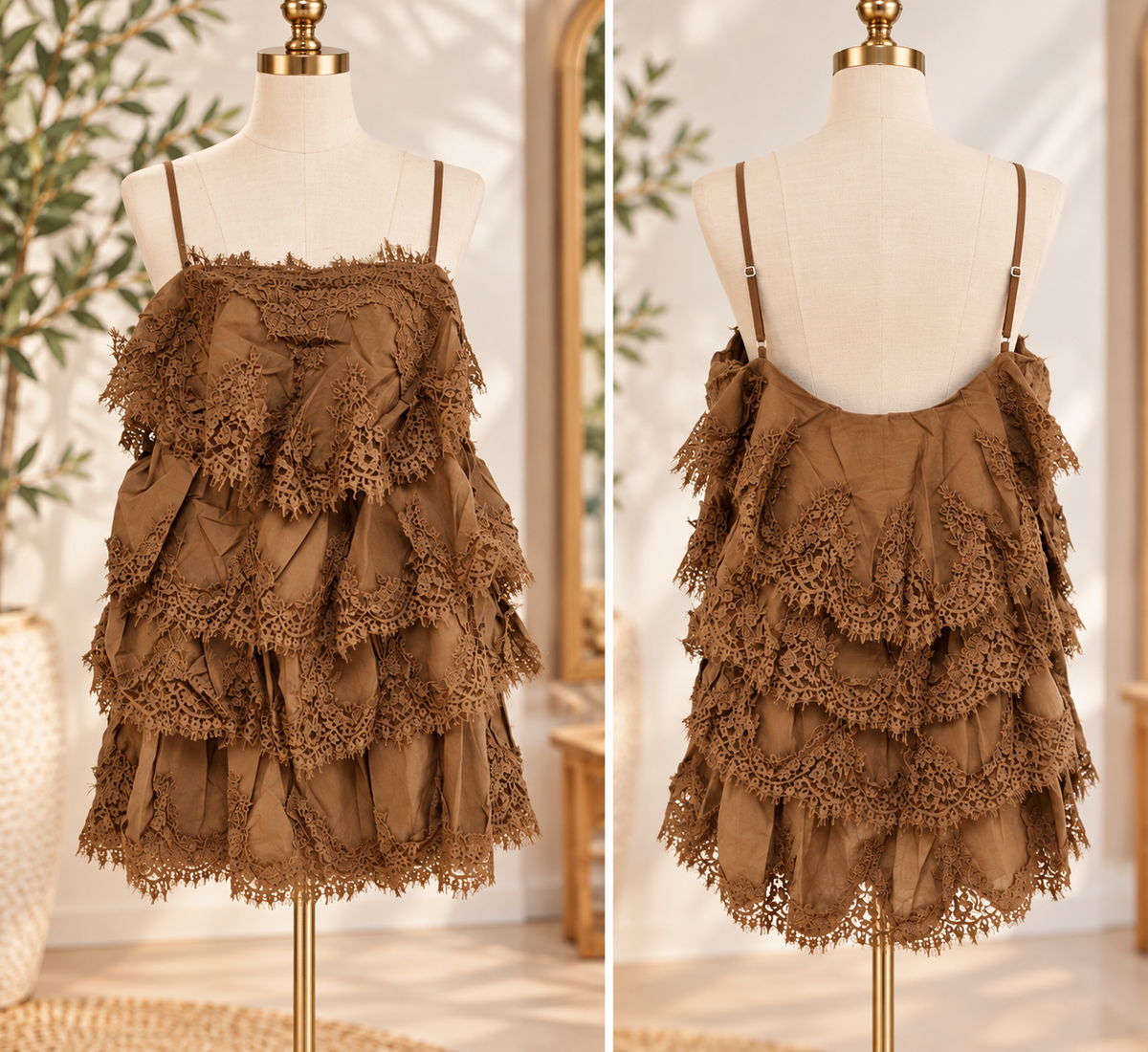 Ruffle lace dress