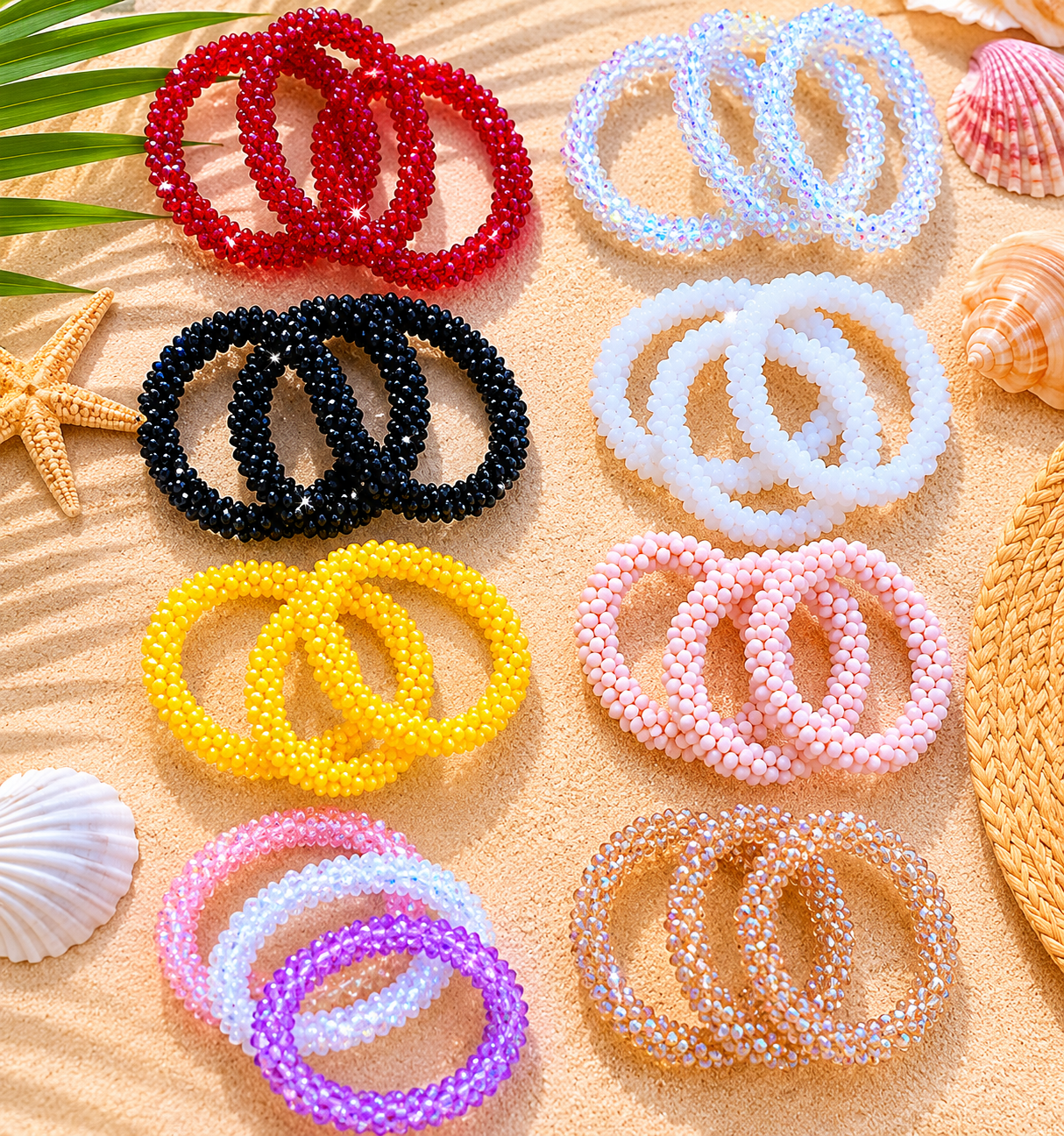 Elastic bracelet set