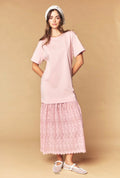 Lace trim dress