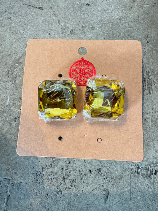 Amber earrings