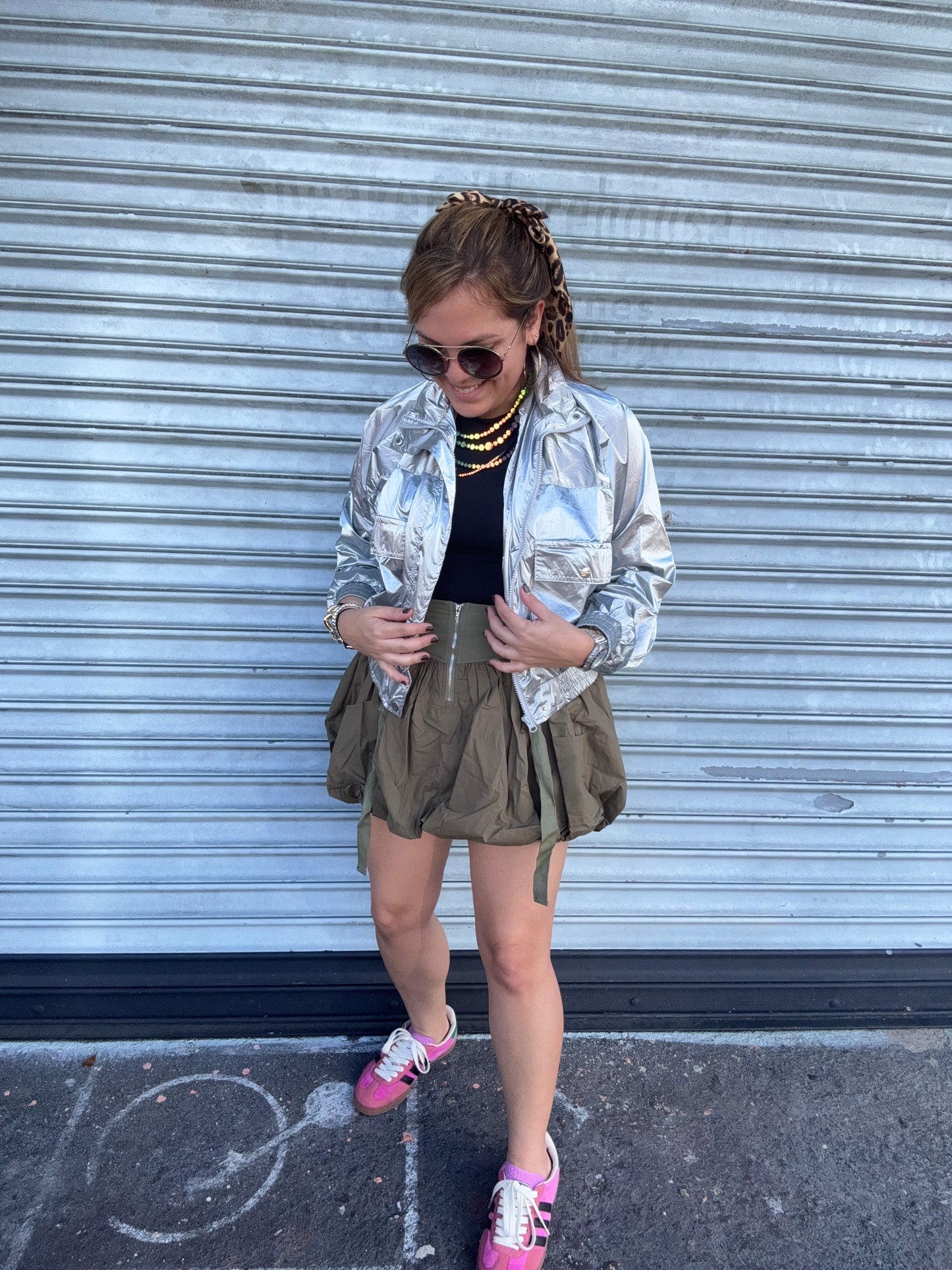 Metallic Silver Jacket