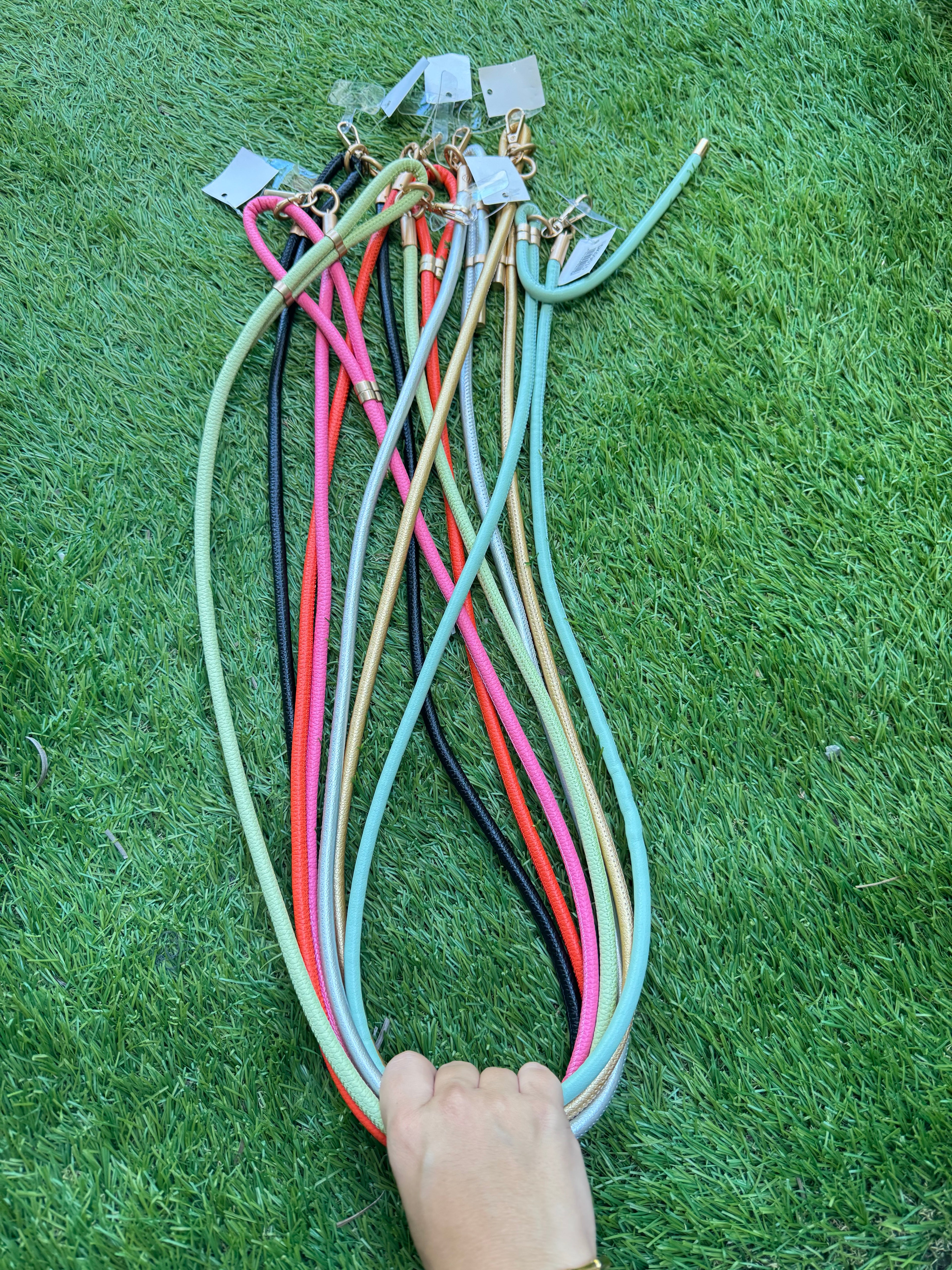 Leather phone chains