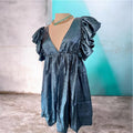 Metallic Blue Dress