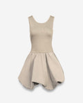 Sleeveless bubble skirt dress