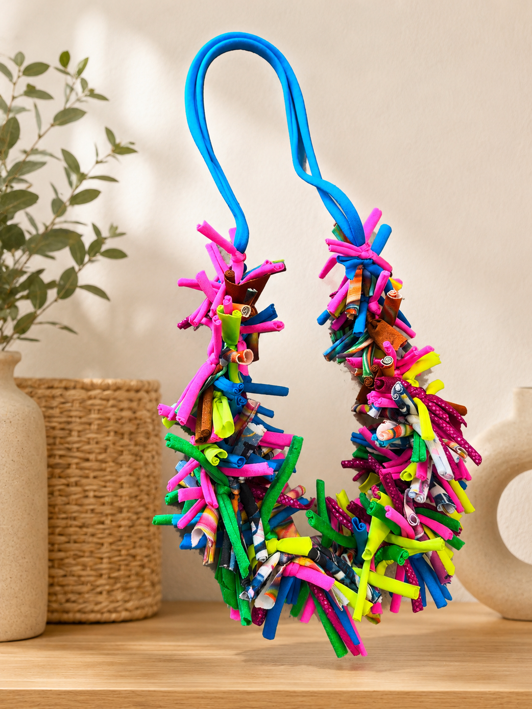 Confetti licra necklace