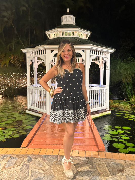 Embroidered Romper