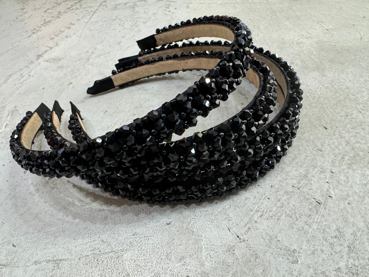 black beads headband