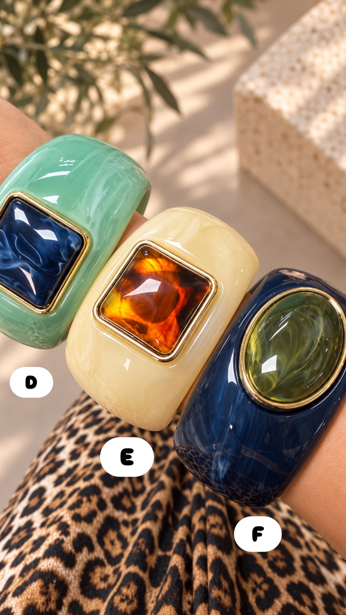 Pulseras acrílicas