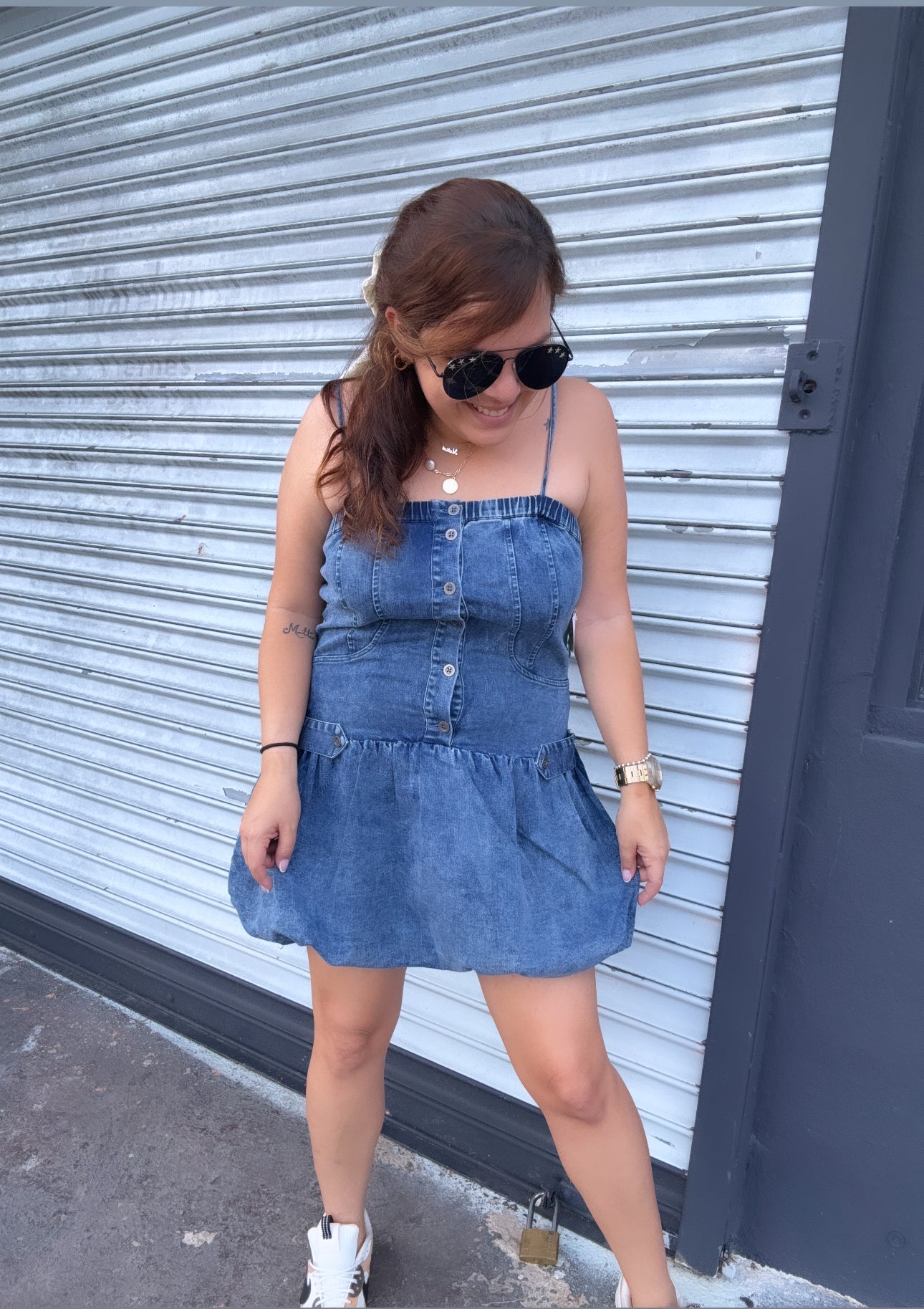 Bubble Denim Dress