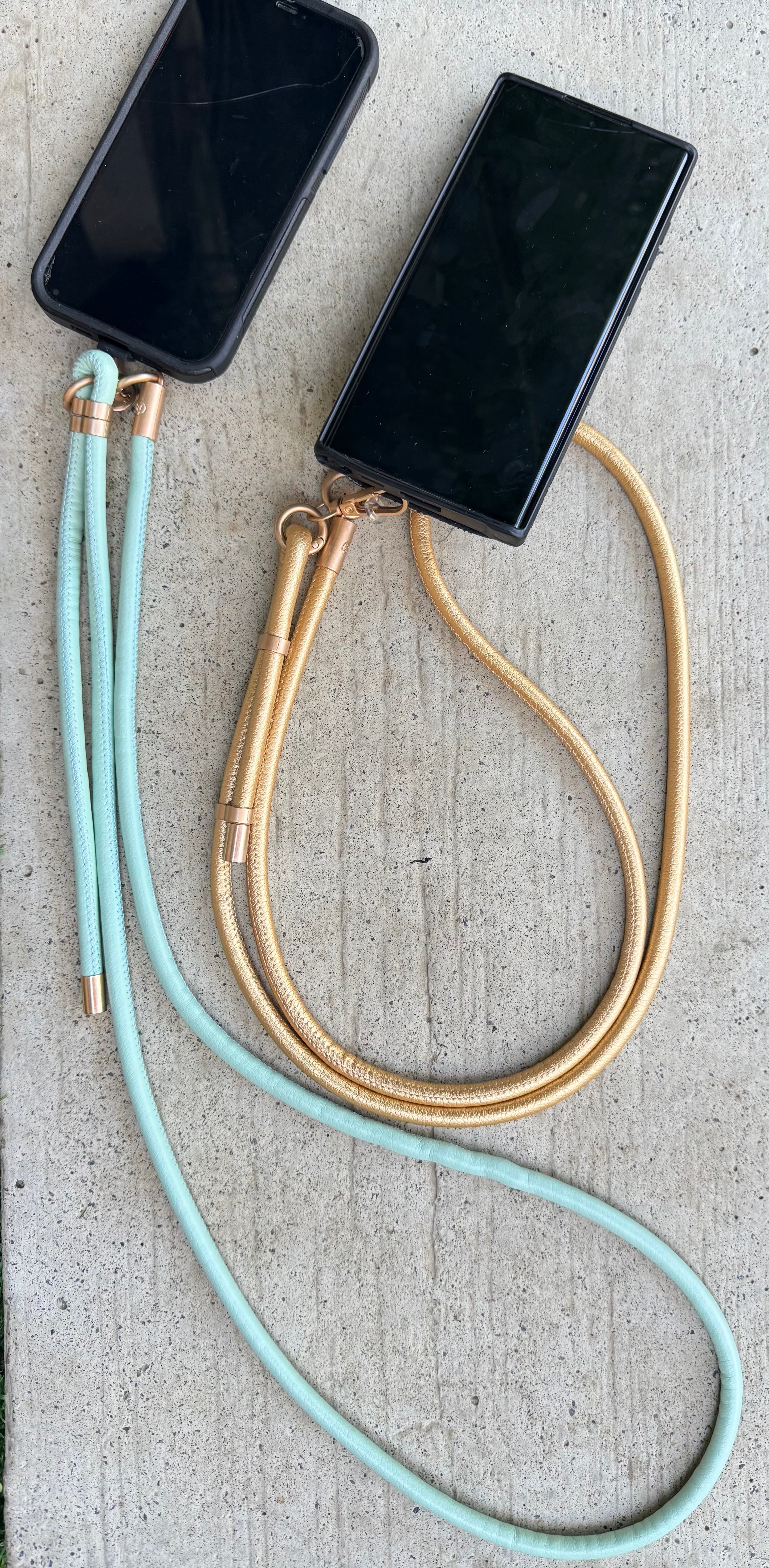 Leather phone chains