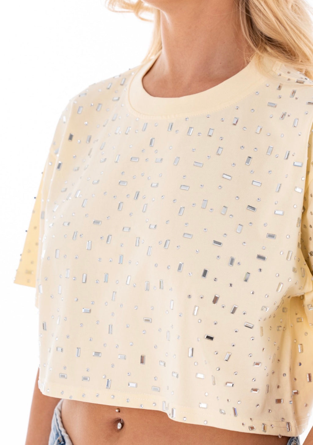 Embellished crop tshirts