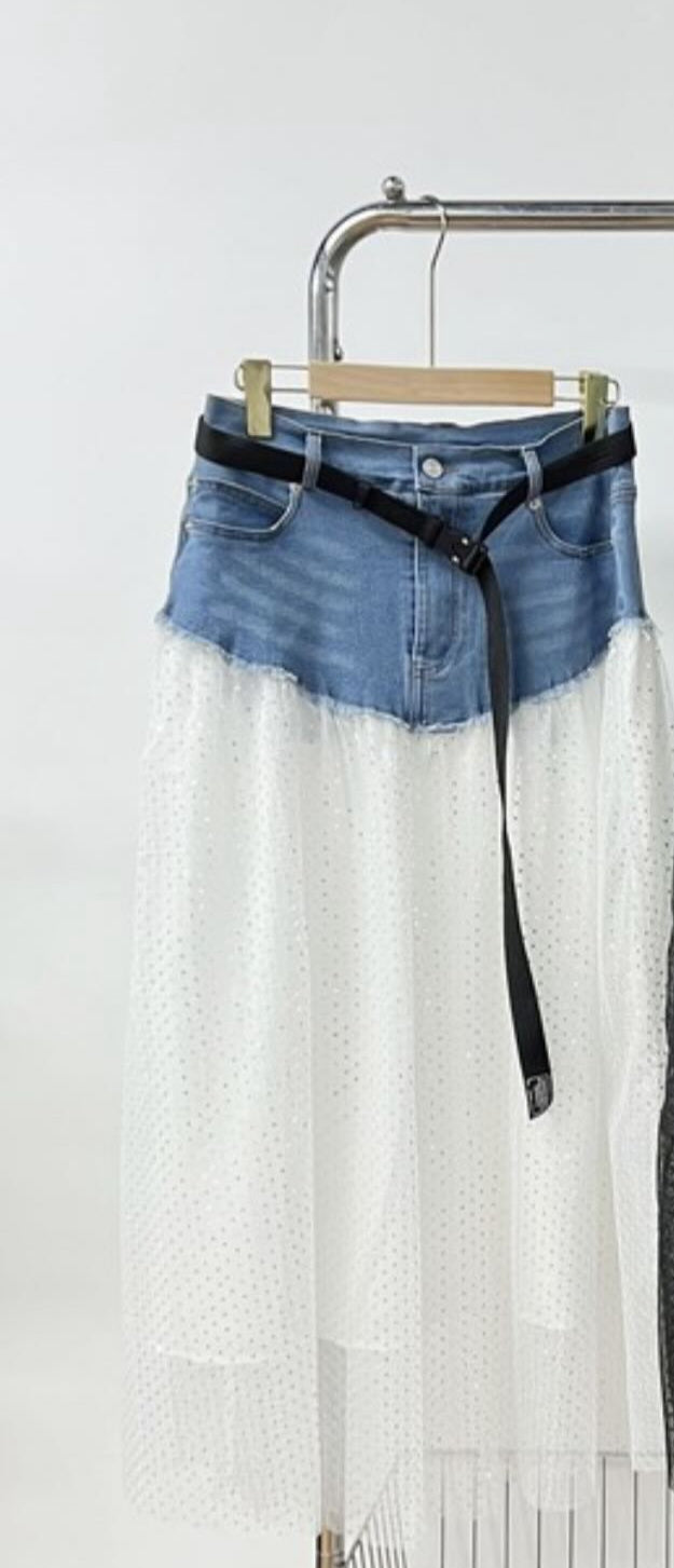 Tulle White Skirt