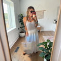 Eyelet maxi dress