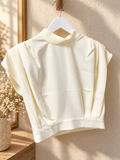 Bubble ivory blouse