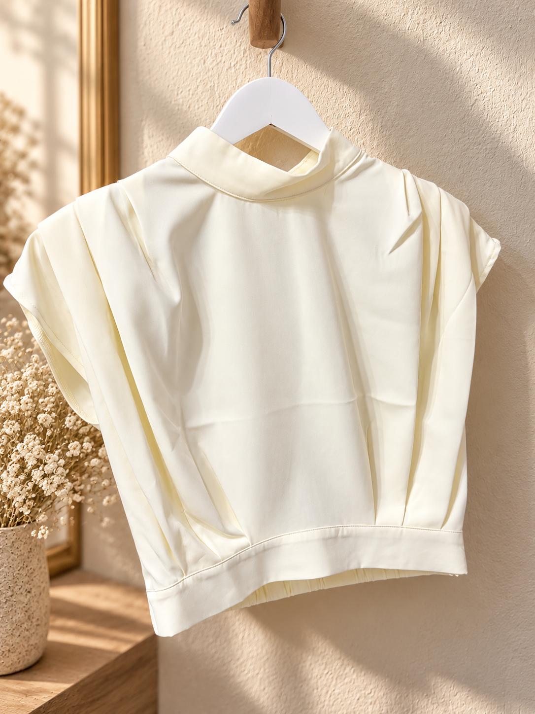 Bubble ivory blouse