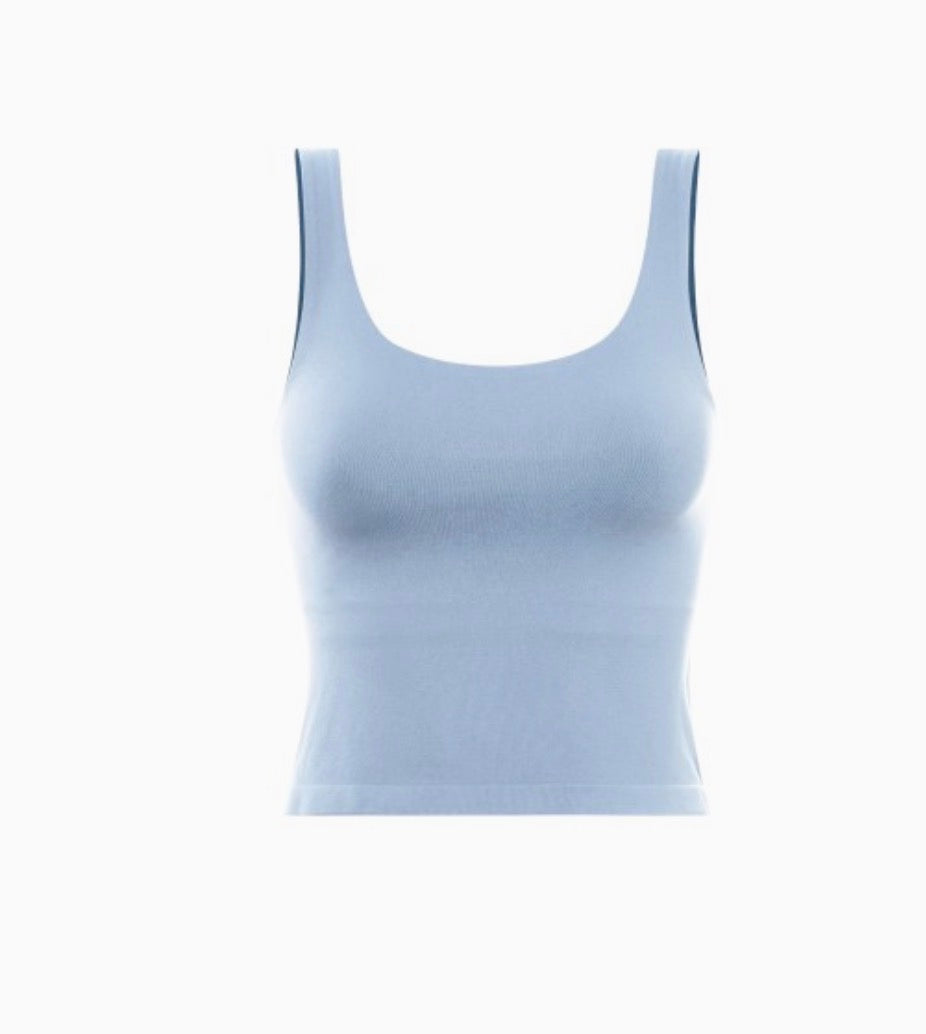 Wide scoop neck basic