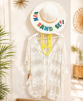 White lace coverup