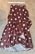 Polkadots wrap brown
