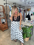 Polkadots wrap skirt