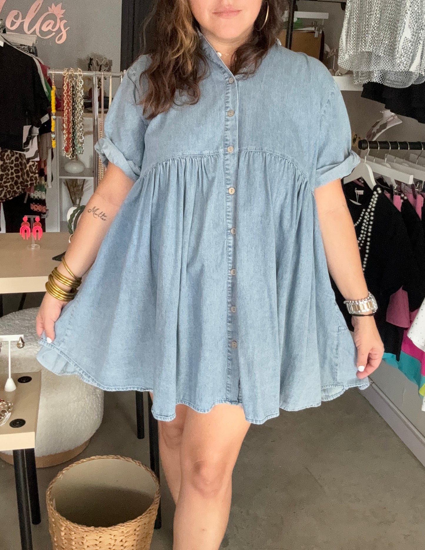 Denim Oversized Dress