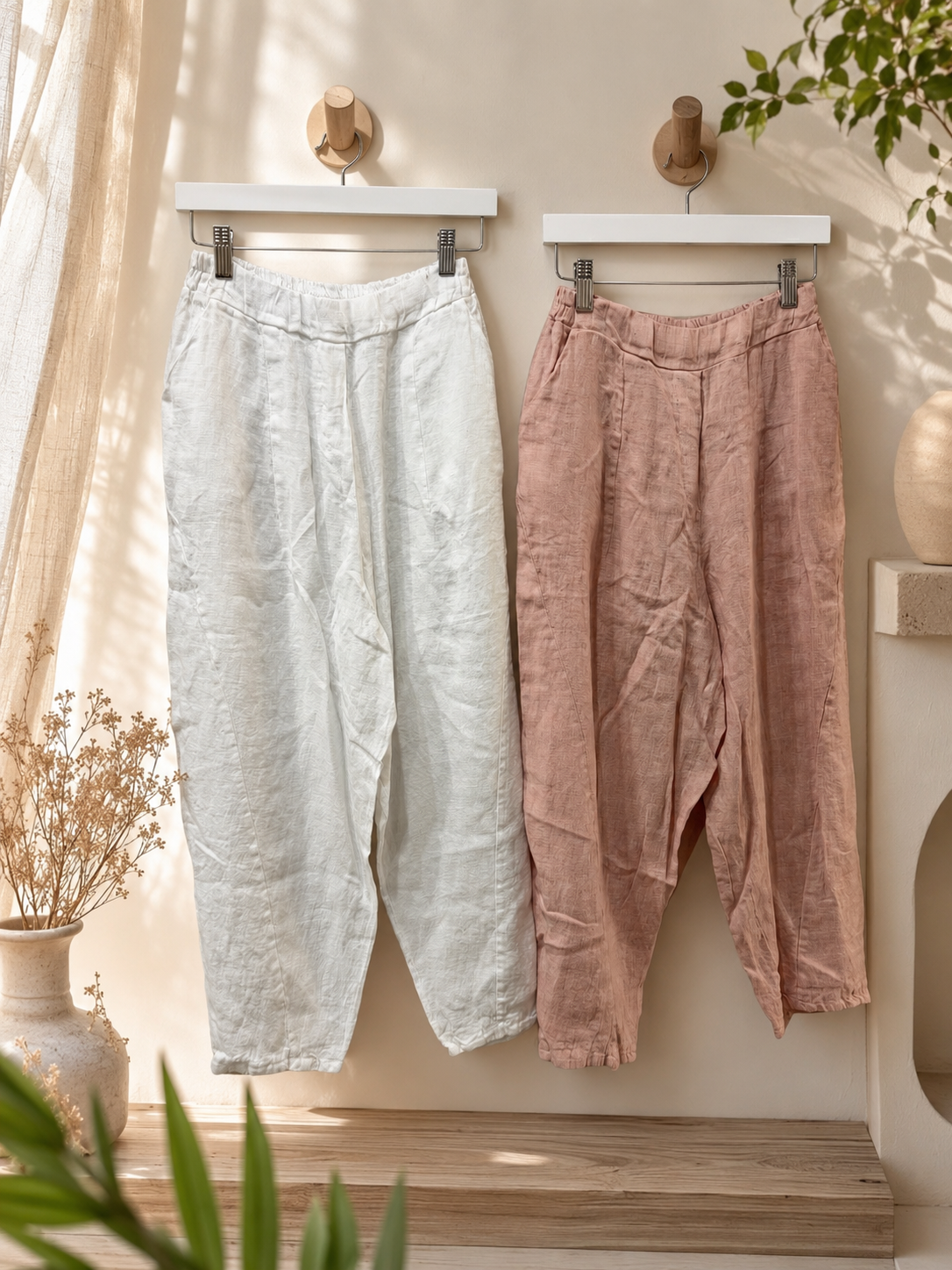 Lino barrel pant