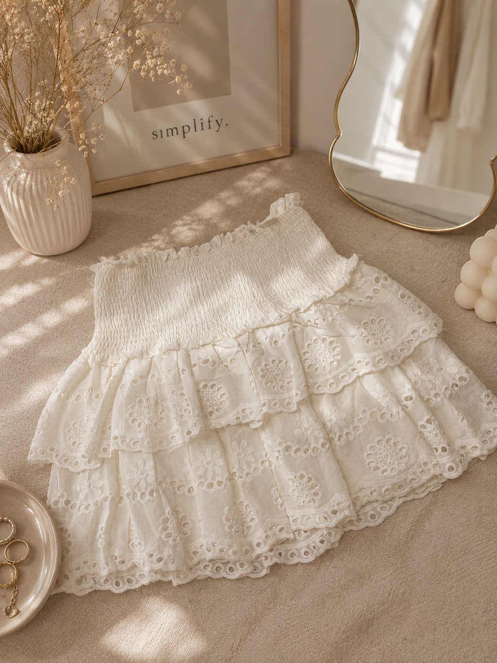 Eyelet Skirt
