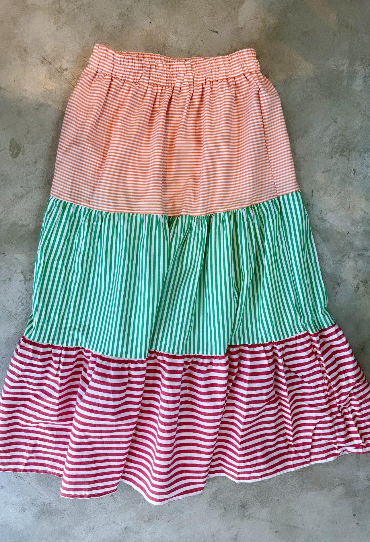 Multicolor Stripe Skirt