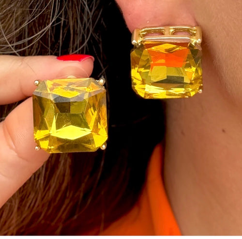 Amber earrings