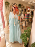 Aqua coverup dress