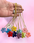 Cristal flower necklaces