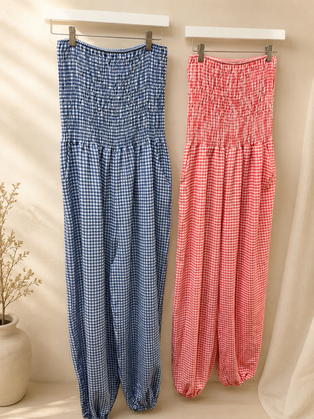 Gingham Jumpsuit