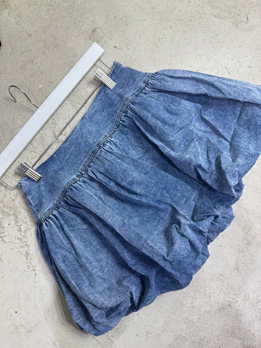 Denim Bubble Skirt