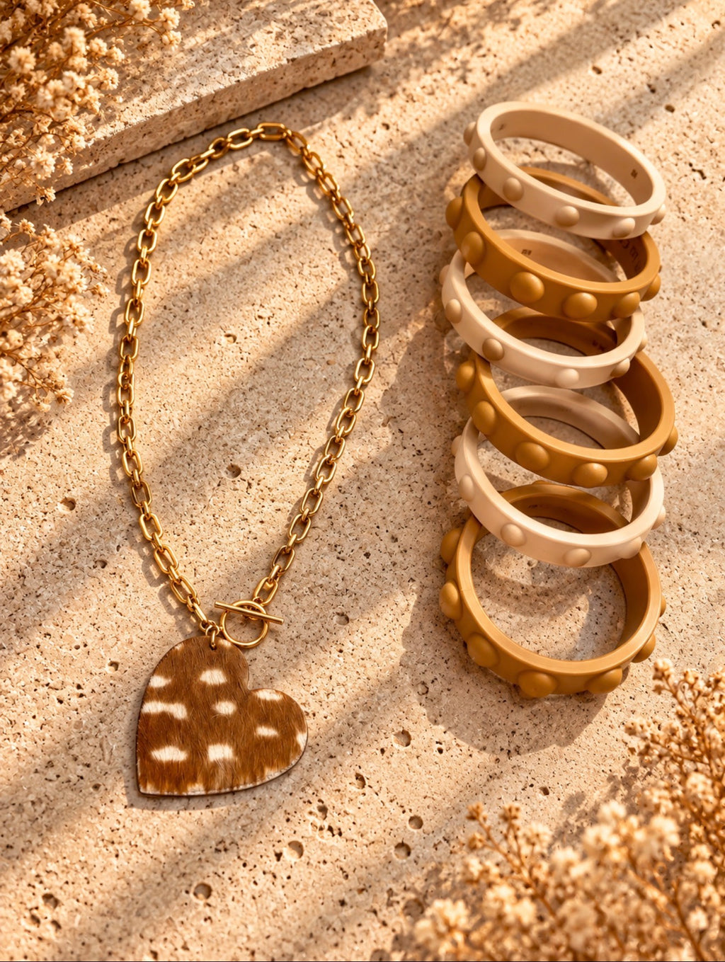 Animal print necklaces
