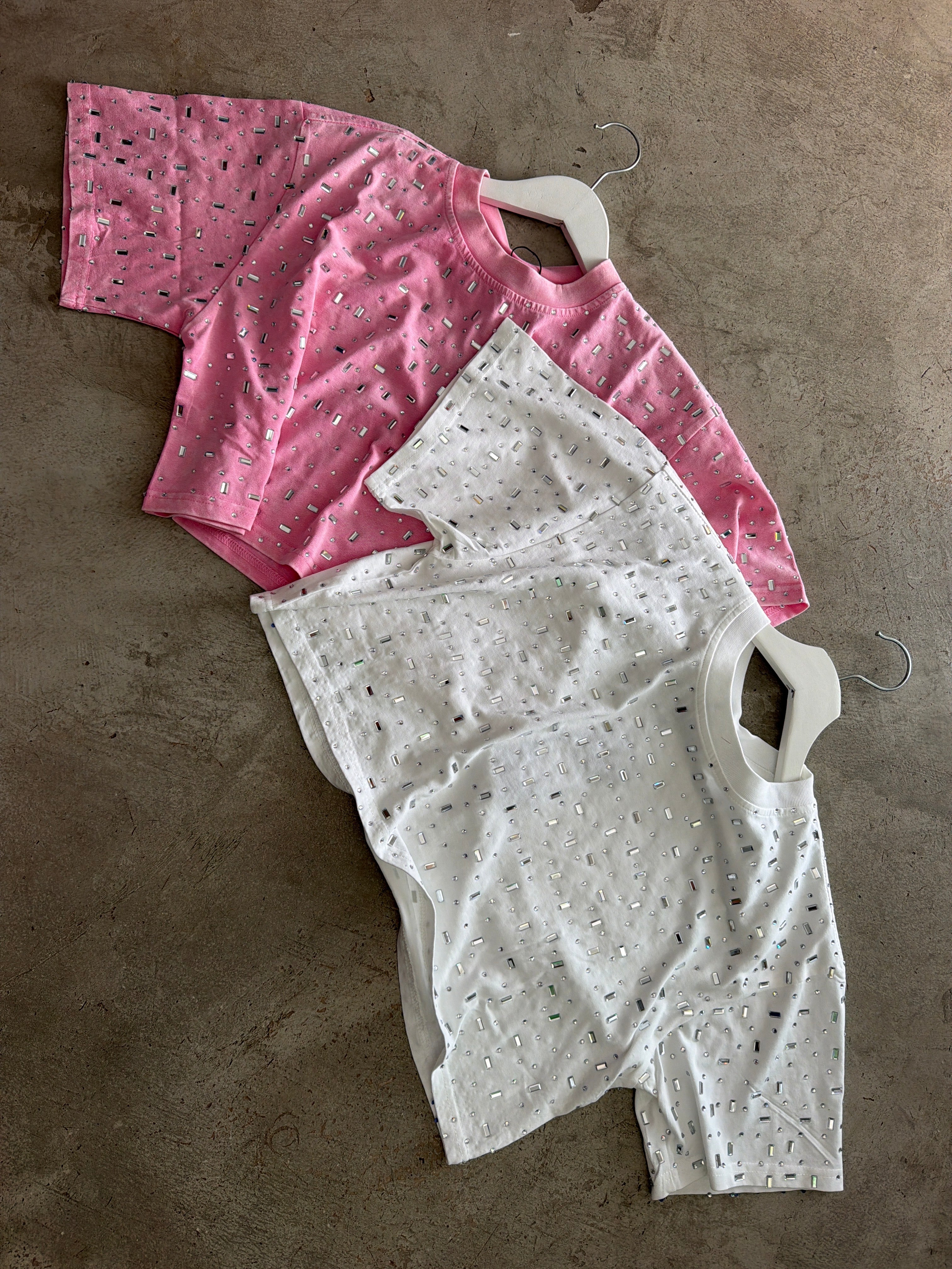 Embellished crop tshirts