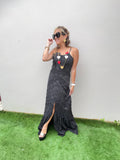 Black lace dress