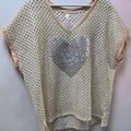 Crochet heart top