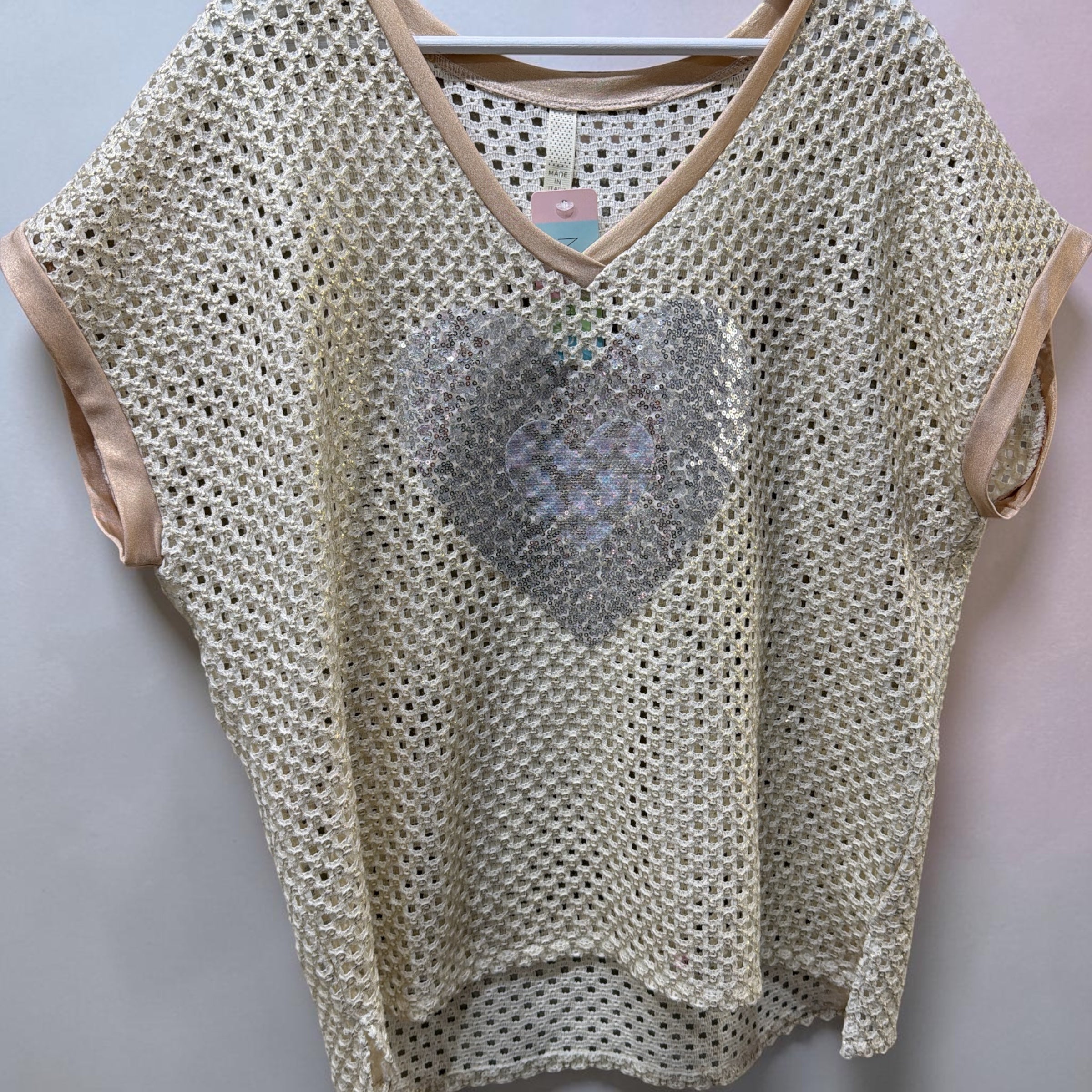 Crochet heart top