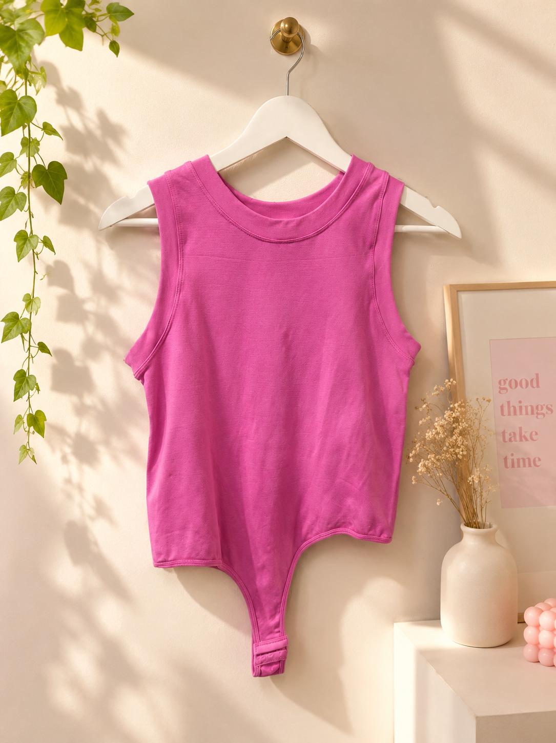 Pink bodysuit