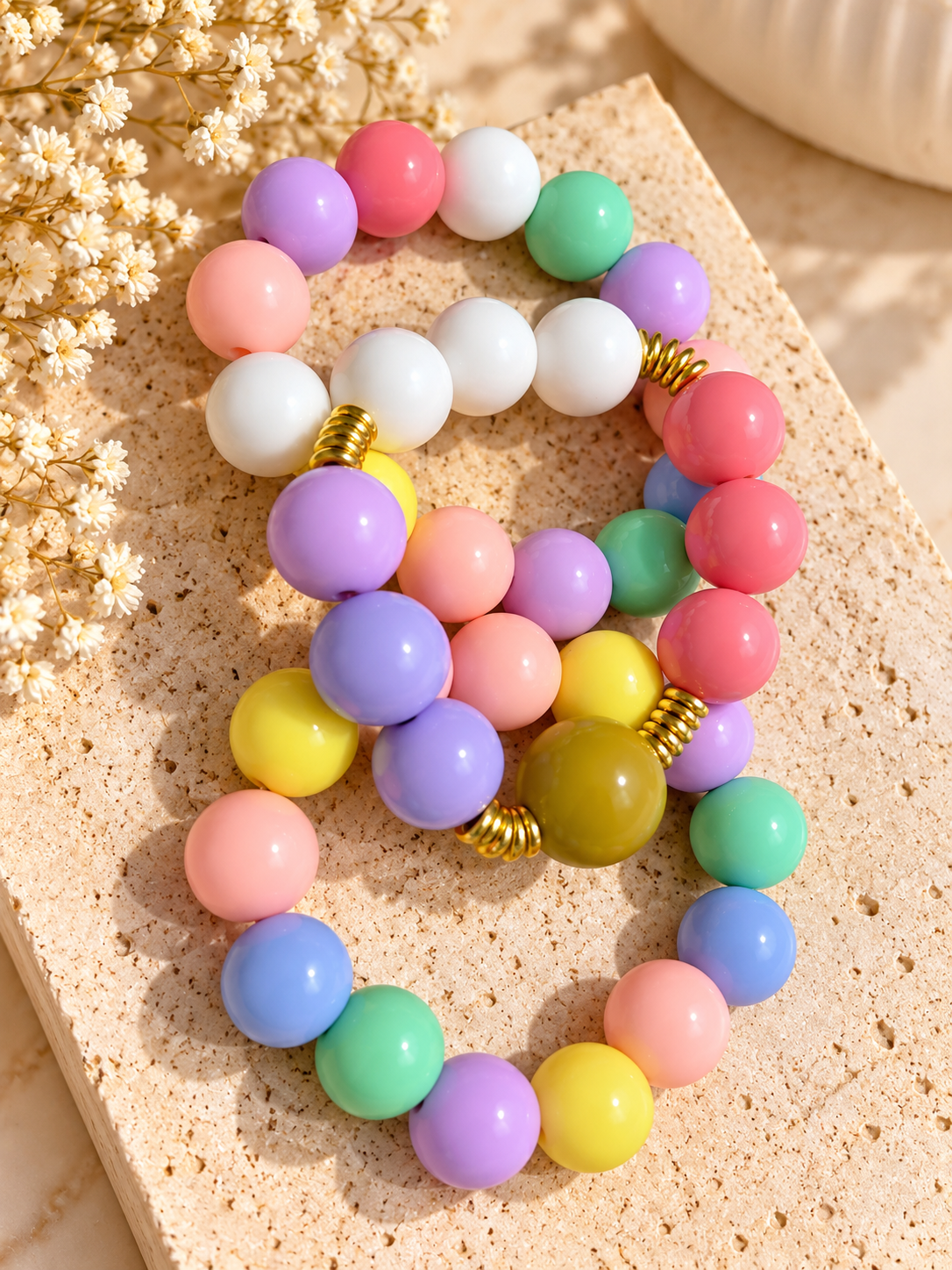 Bubble gum bracelets