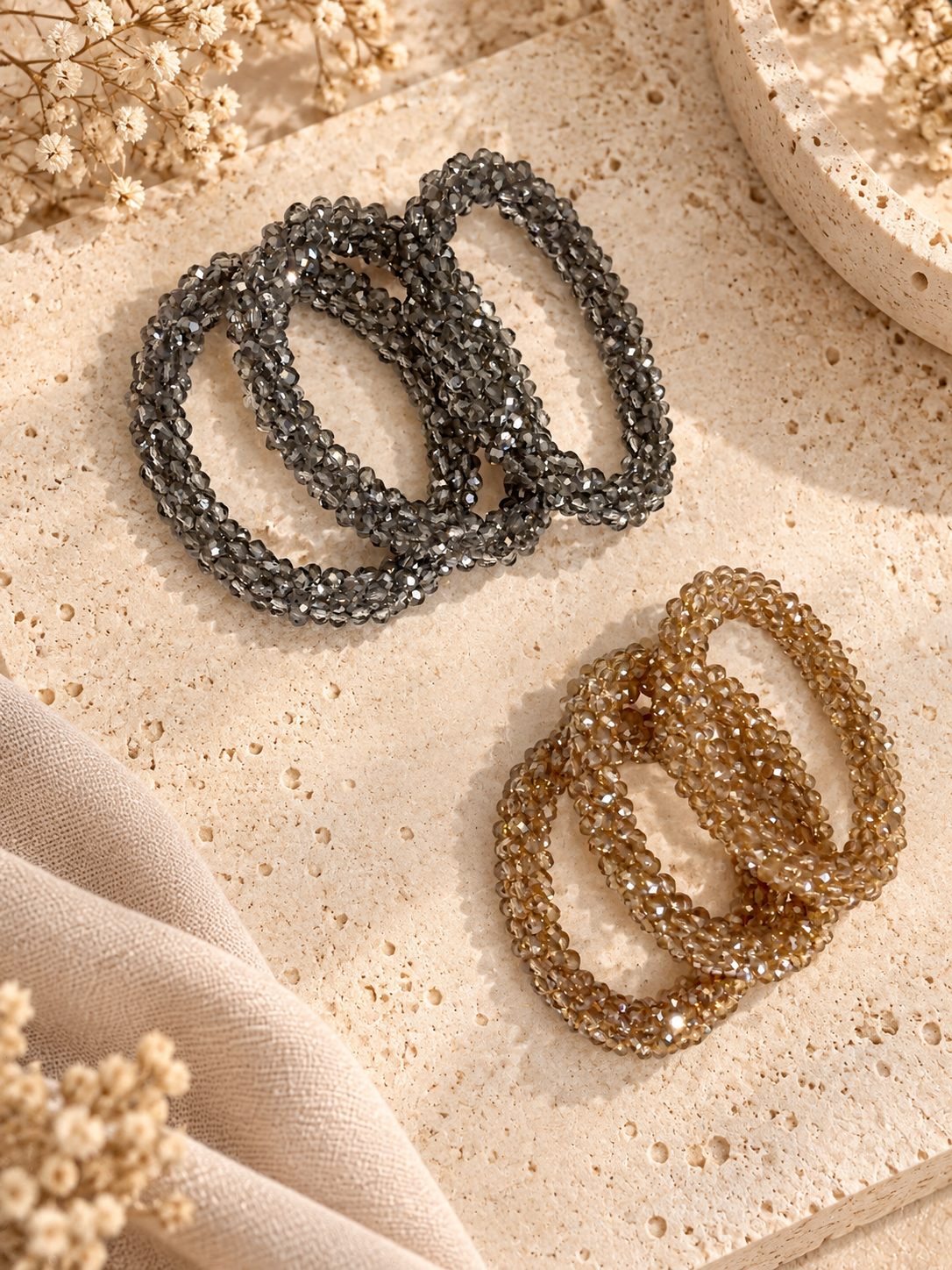 Elastic bracelet set